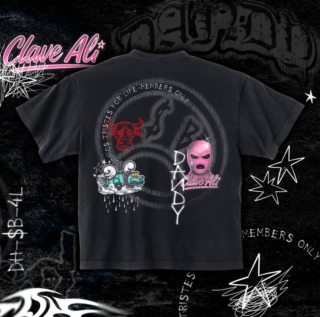 $AD BOYZ by Junior H x Dandy Hats Black T-Shirt